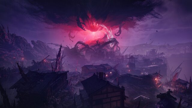 Eerie Dark Fantasy Landscape 4K Desktop Wallpaper