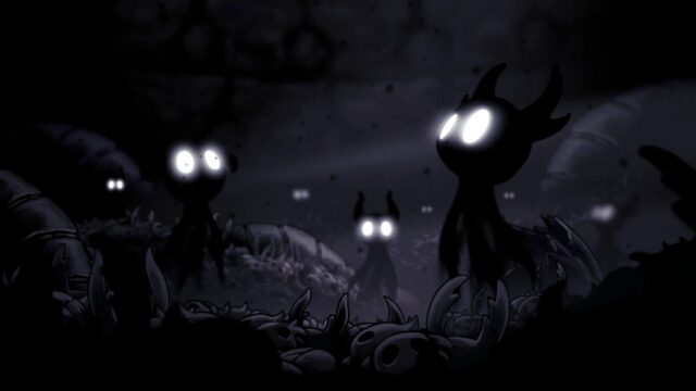 Hollow Knight Shades Amidst the Abyss Desktop Wallpaper