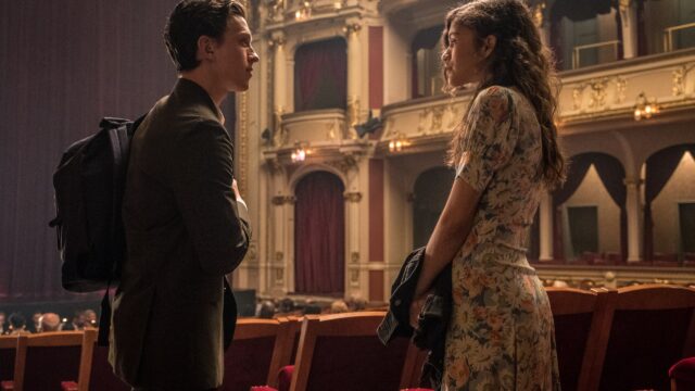 Spider-Man Far From Home Peter and MJ Desktop Wallpaper
