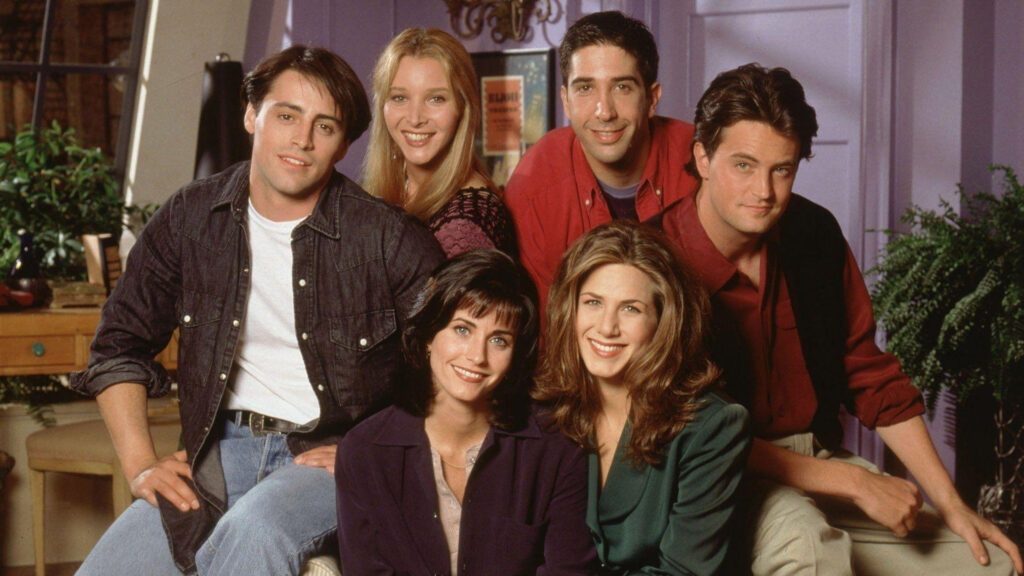 Friends Cast Group Portrait Desktop Wallpaper