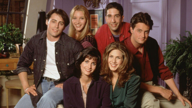 Friends Cast Group Portrait Desktop Wallpaper