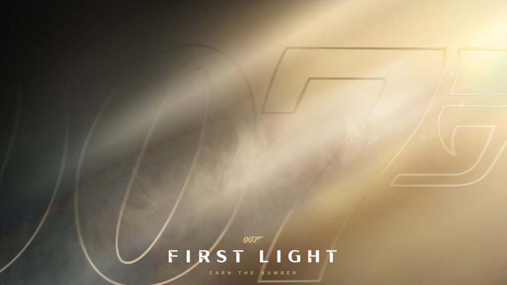 007 First Light Minimalist Gold Cinematic Desktop Wallpaper