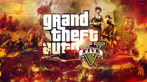 Grand Theft Auto V Artistic Style 4K Desktop Wallpaper