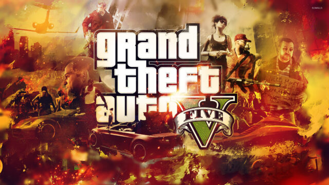Grand Theft Auto V Artistic Style 4K Desktop Wallpaper