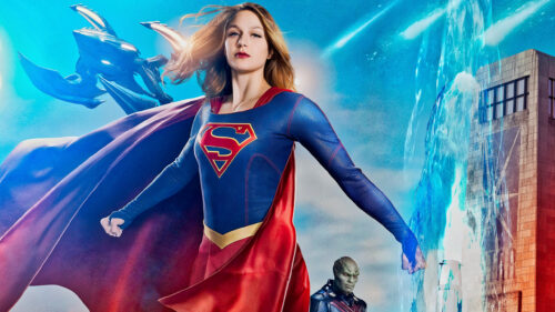 Supergirl Melissa Benoist Action Scene 4K Desktop Wallpaper
