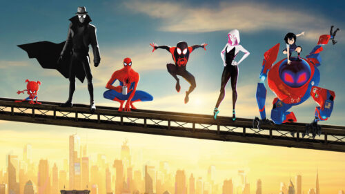 Spider-Man Into the Spider-Verse Group 4K Desktop Wallpaper