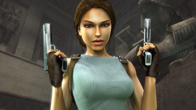 Lara Croft Tomb Raider Iconic Action 4K Desktop Wallpaper