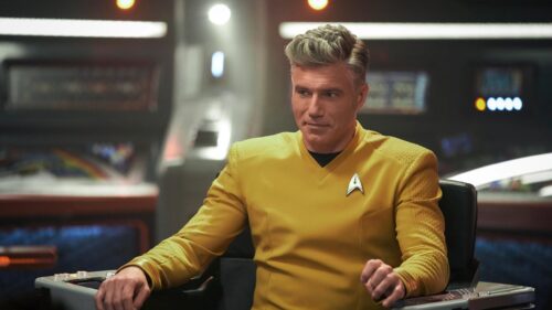 Christopher Pike Star Trek Strange New Worlds Desktop Wallpaper