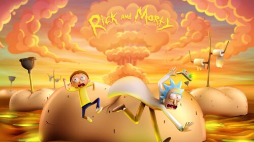 Surreal Rick and Morty 4K Desktop Wallpaper