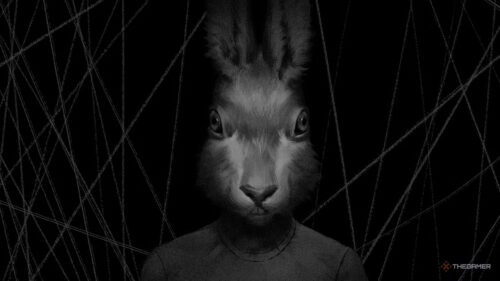 Dark Rabbit Surreal Art Desktop Wallpaper