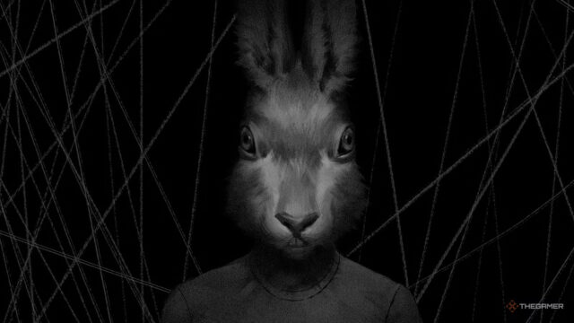 Dark Rabbit Surreal Art Desktop Wallpaper