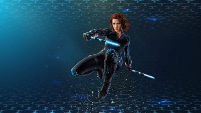 Black Widow Combat Dynamic Desktop Wallpaper