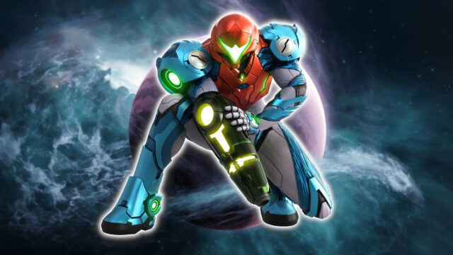 Samus Aran Dread Power Suit HD Desktop Wallpaper