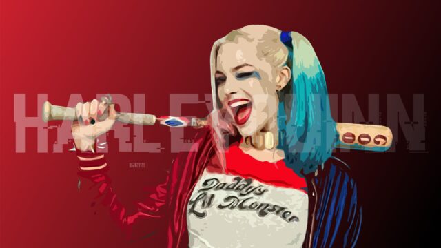 Harley Quinn Daddy's Lil Monster Desktop Wallpaper