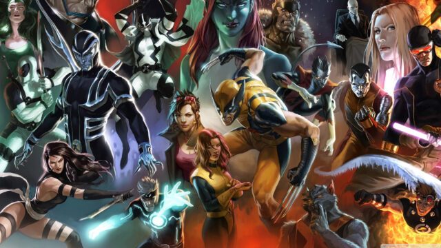 X-Men Mutant Heroes Dynamic Marvel Comic Art 4K Desktop Wallpaper
