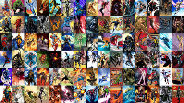 Marvel Superhero Collage High-Definition Desktop Wallpaper