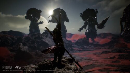 Black Myth Wukong Epic Warrior Encounter 4K Desktop Wallpaper