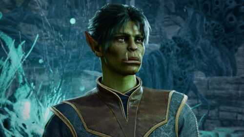 Half-Orc Character Fantasy Portrait 4K Desktop Wallpaper