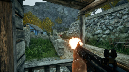 First Person Shooter Action Scene 4K Desktop Wallpaper