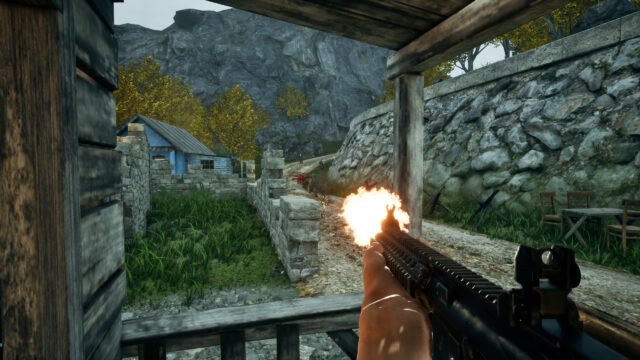 First Person Shooter Action Scene 4K Desktop Wallpaper