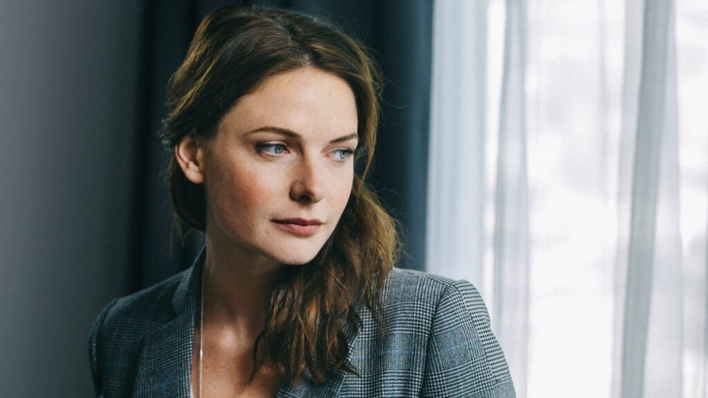Elegant Rebecca Ferguson Portrait 4K Desktop Wallpaper