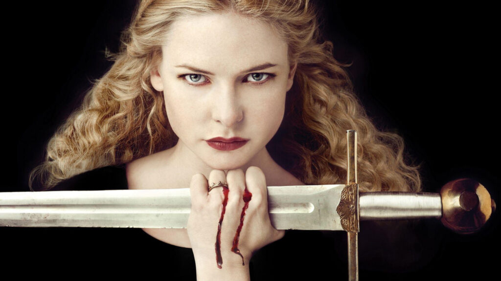 White Queen Elizabeth Woodville Sword Portrait Desktop Wallpaper
