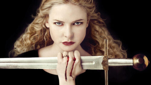 White Queen Elizabeth Woodville Sword Portrait Desktop Wallpaper
