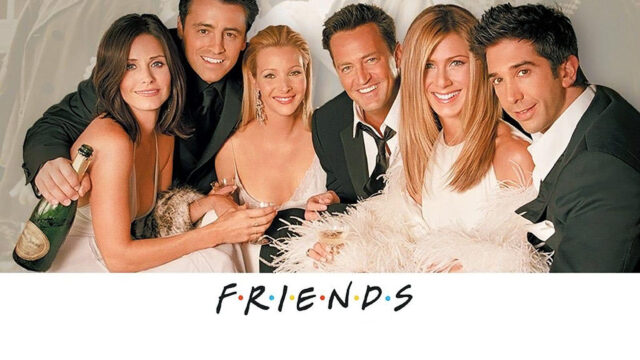 Cast of Friends TV Show Group Portrait 4K Desktop Wallpaper