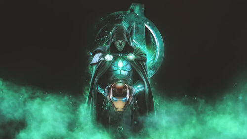 Doctor Doom Iron Man Mashup Avengers 4K Wallpaper