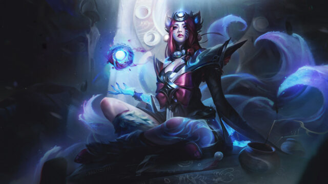 Ahri League of Legends Lunar Revel Skin Desktop Wallpaper