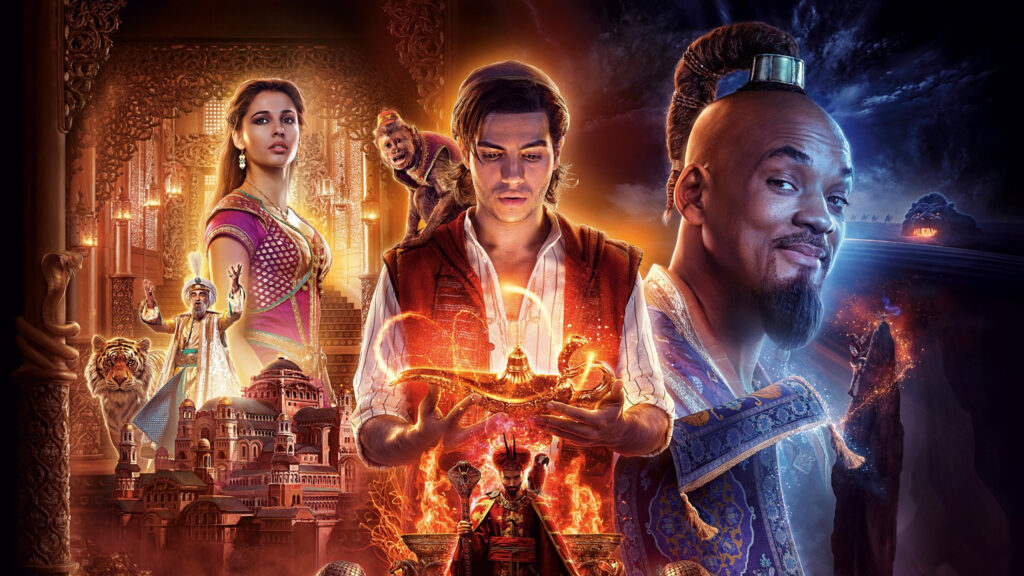 Aladdin 2019 Movie Cinematic Poster 4K Desktop Wallpaper