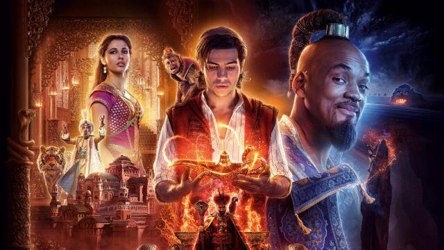 Aladdin 2019 Movie Cinematic Poster 4K Desktop Wallpaper