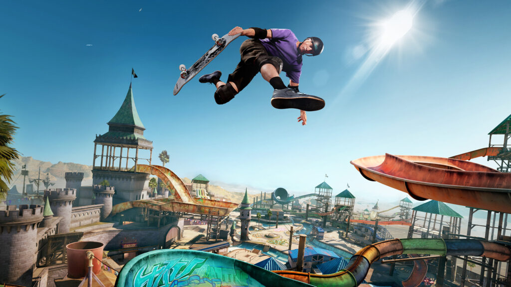 Tony Hawk Pro Skater 1+2 Water Park Jump Desktop Wallpaper