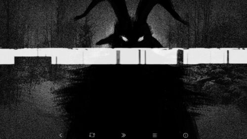 Dark Goat Horror Creature Desktop Wallpaper