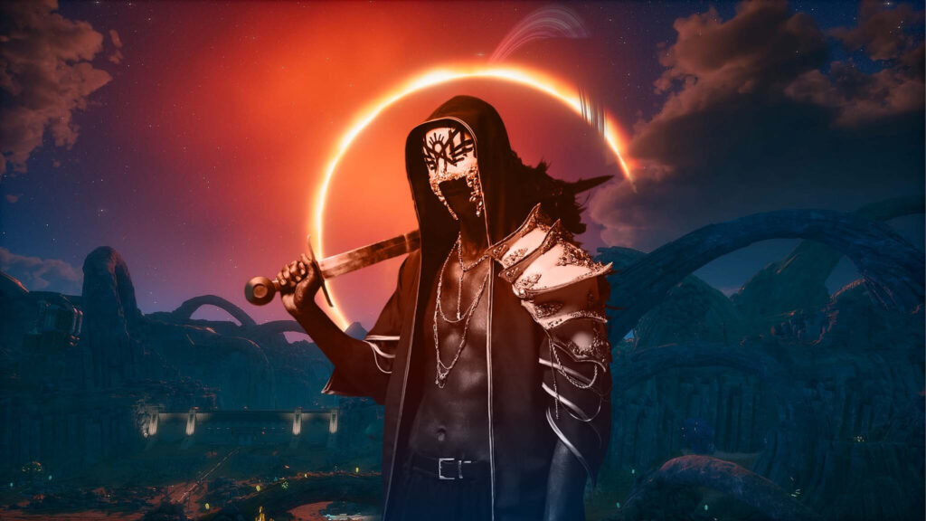 Shadow Warrior Solar Eclipse Fantasy Art Desktop Wallpaper