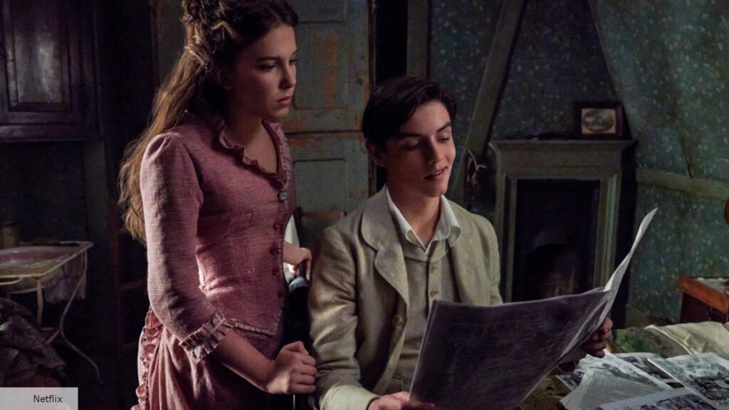 Enola Holmes and Viscount Tewkesbury Desktop Wallpaper