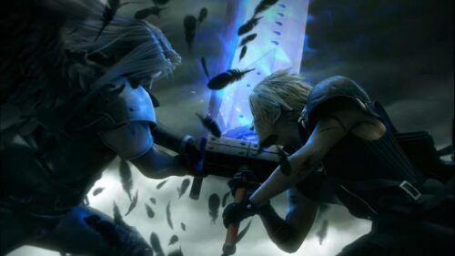Final Fantasy Duel Cloud and Sephiroth 4K Desktop Wallpaper