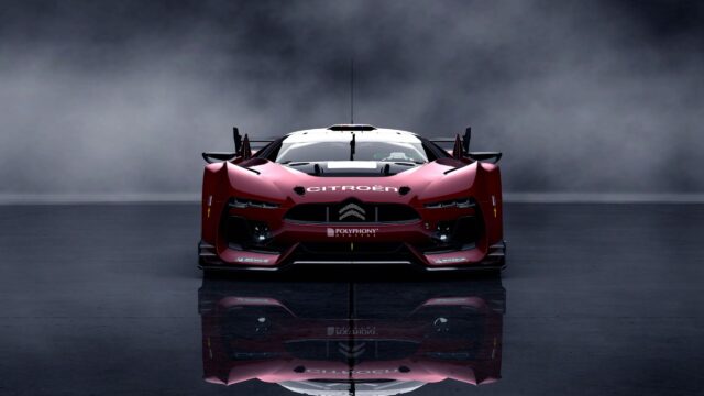 Citroen GT Race Car Front View 4K Desktop Wallpaper