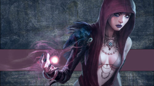 Mystical Sorceress Hooded Mage Digital Art 4K Wallpaper