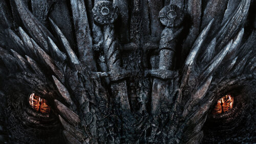 Dragon Eyes and Iron Throne Sword Texture Desktop Wallpaper