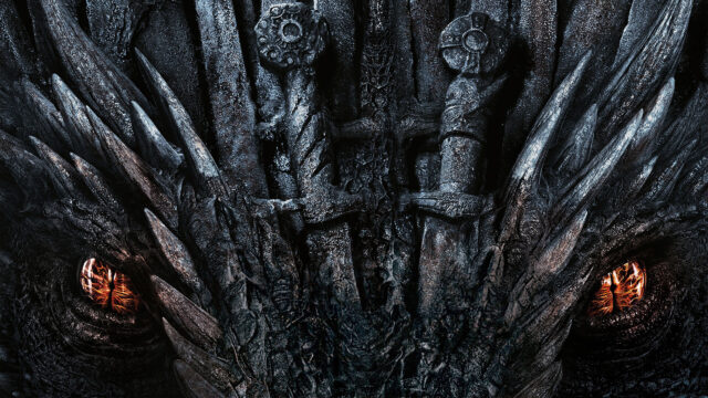 Dragon Eyes and Iron Throne Sword Texture Desktop Wallpaper