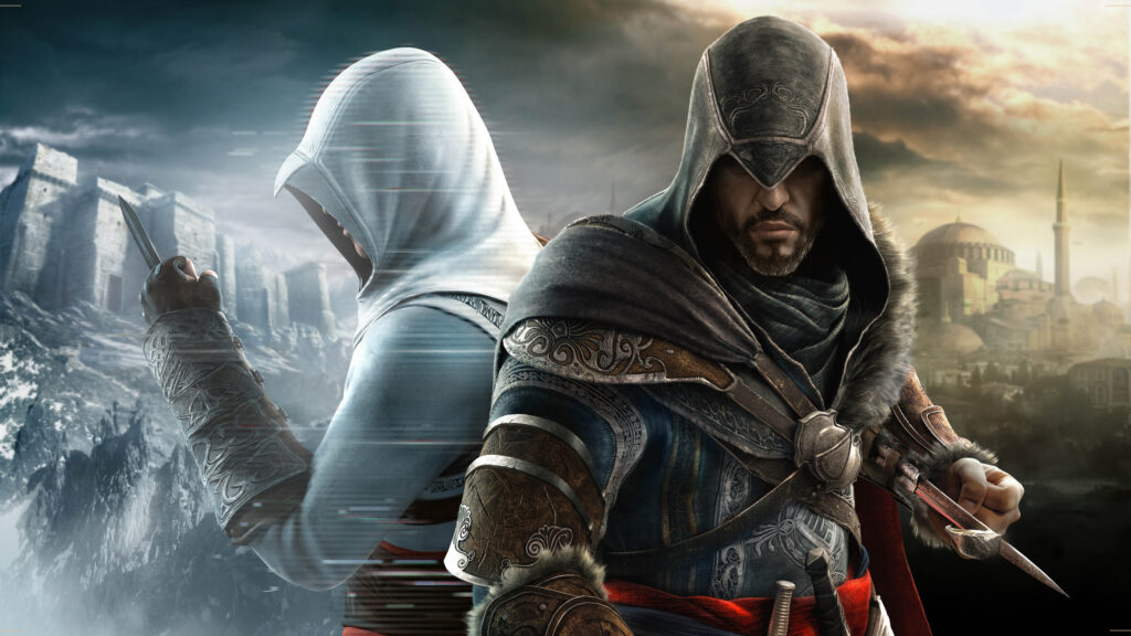 Altaïr and Ezio Assassin's Creed Desktop Wallpaper