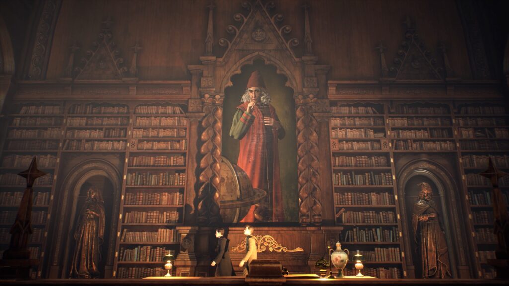 Hogwarts Legacy Library Hallway 4K Wallpaper