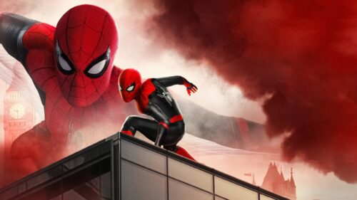 Spider-Man Far From Home Action Scene Desktop Wallpaper