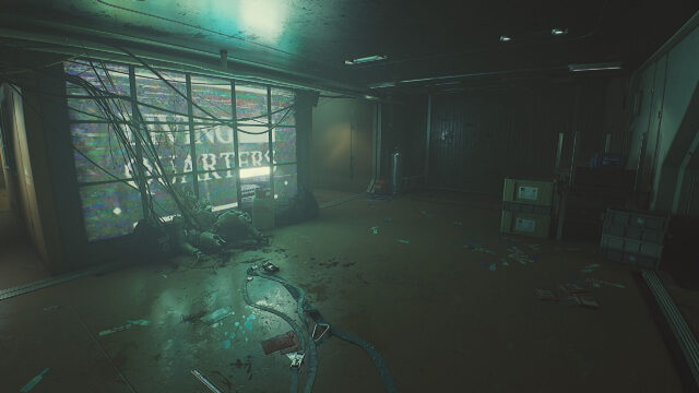 Cyberpunk Abandoned Corridor 4K Desktop Wallpaper