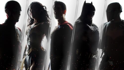 Justice League Silhouette Heroes 4K Desktop Wallpaper