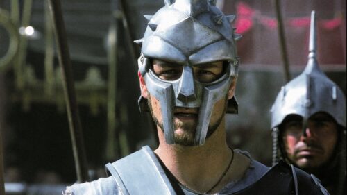 Russell Crowe in Gladiator Mask 4K Wallpaper