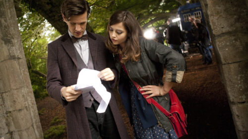 Matt Smith and Jenna Coleman Doctor Who Desktop Wallpaper