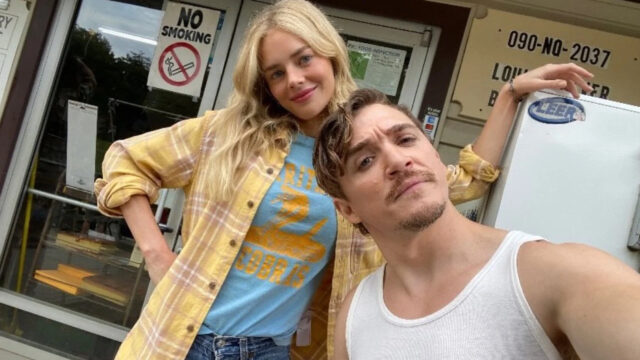 Samara Weaving and Kyle Gallner Desktop Wallpaper