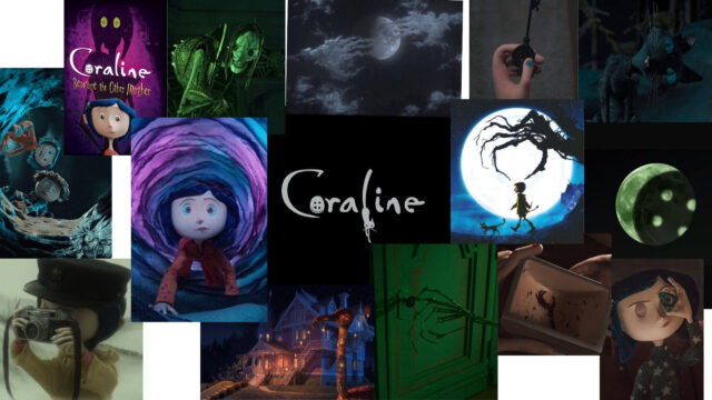 Coraline Movie Montage Aesthetic 4K Desktop Wallpaper